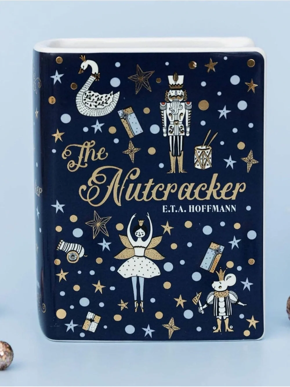 The Nutcracker Decorative Tin Vase — Navy